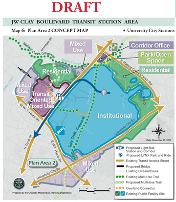 Clay Boulevard station area land uses