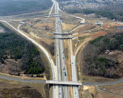 I-485 turbine interchange at I-85