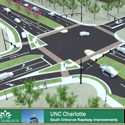 UNC Charlotte has road improvements coming, too