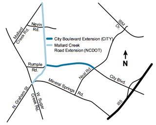 Mallard Creek Road realignment and U. City Blvd Extension moving forward