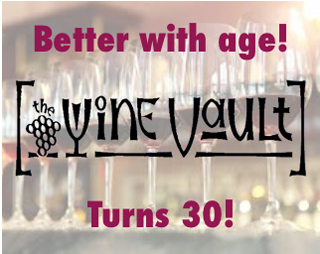 Wine Vault 30th anniversary