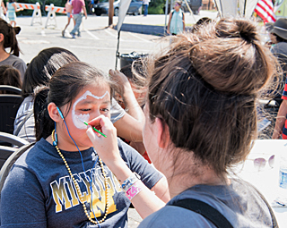 face painting at Back2School Fair