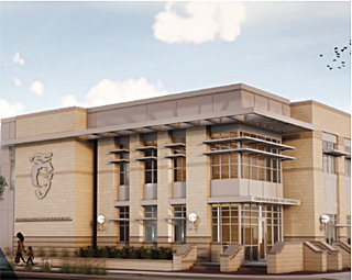 Rendering of proposed University City Division police station