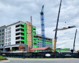 Even this spring, new buildings rising in University City