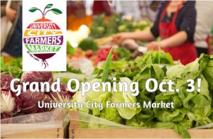 New Farmers Market to open Oct. 3 at University Place