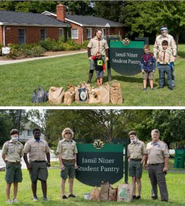 Area Scouts gather food, donations for Jamil Niner Pantry